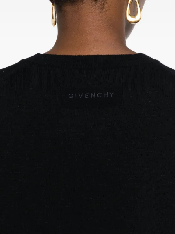 Givenchy Pull En Cachemire à Col Rond | Noir | FARFETCH FR