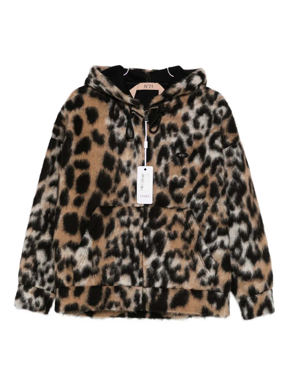 N°21 Leopard-print Hooded Jacket In Animal Print
