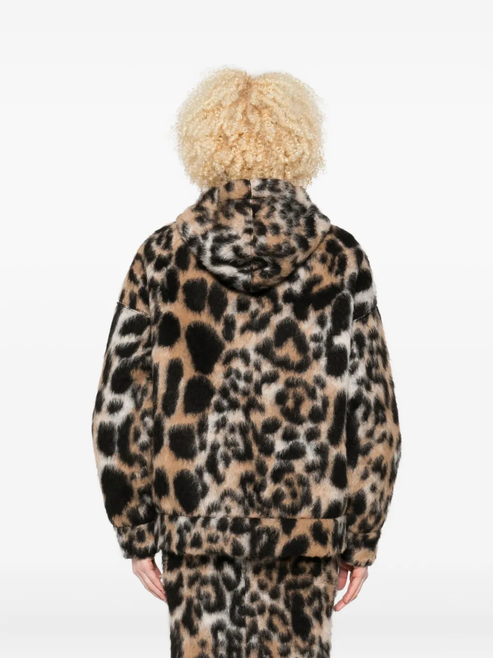 N°21 Leopard-print Hooded Jacket In Animal Print