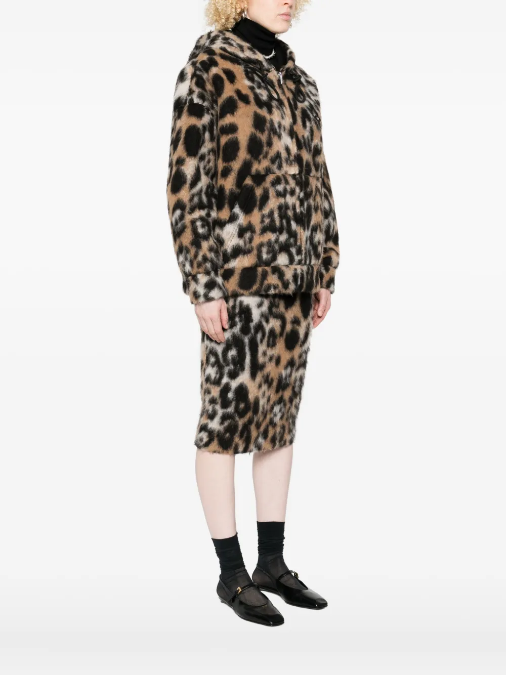 N°21 Leopard-print Hooded Jacket In Animal Print
