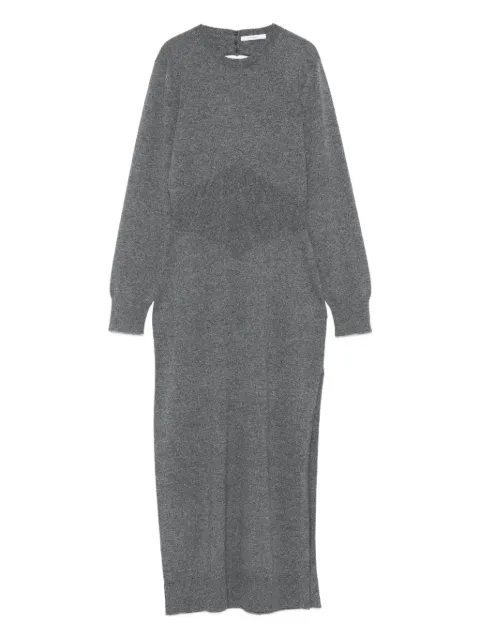 Givenchy side-split long-sleeve midi dress