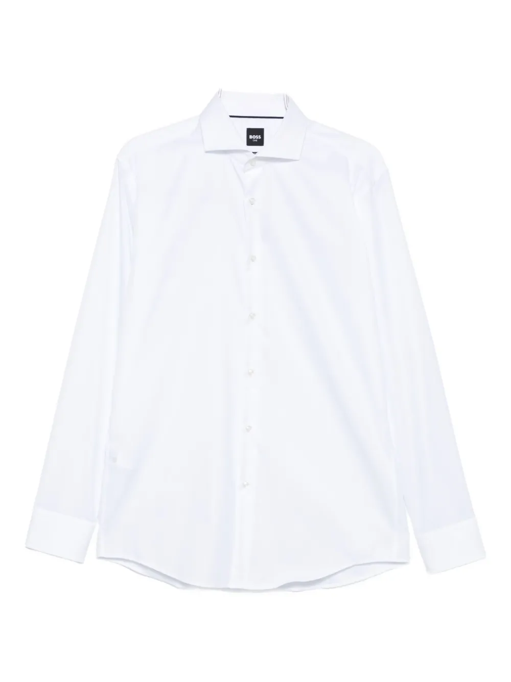 Hugo Boss Formal White Button-down Shirt With Tailored Fit In White