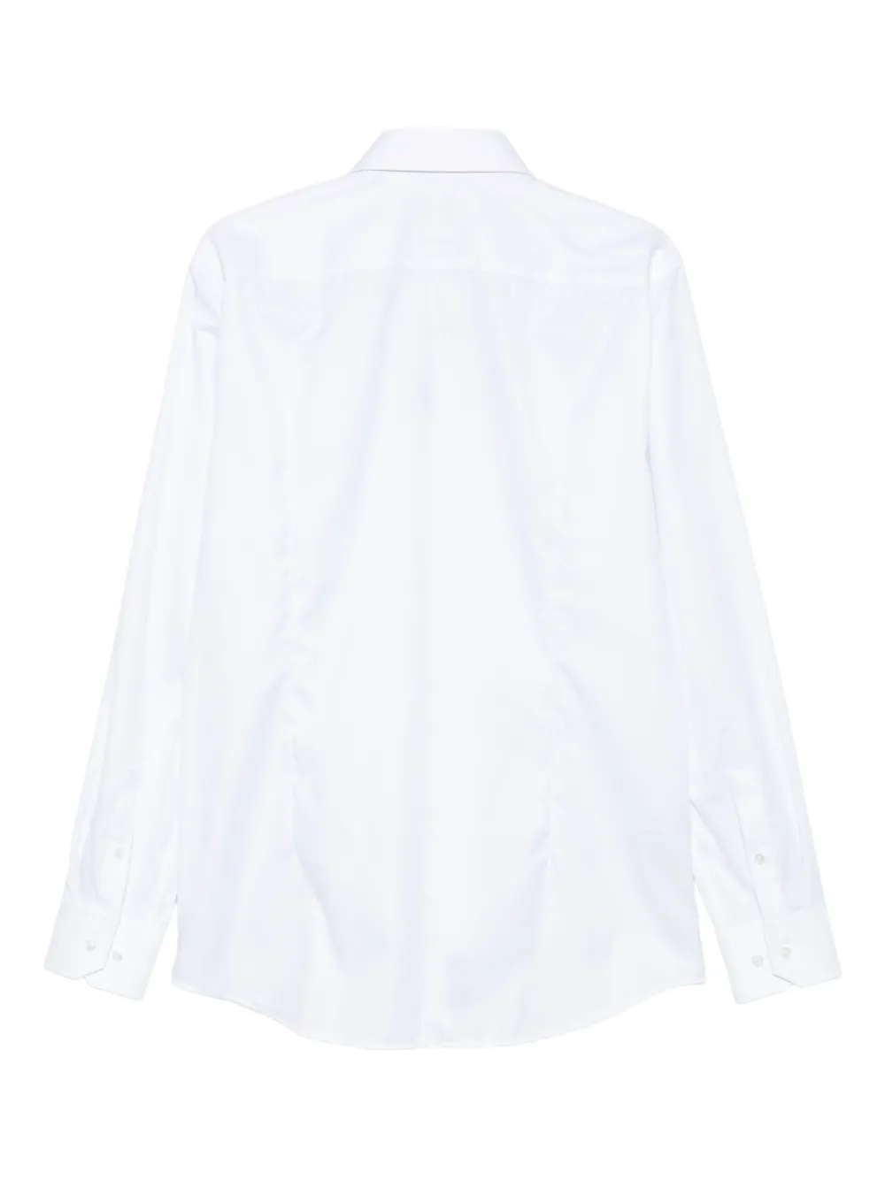 BOSS long-sleeve button-fastening shirt - Wit