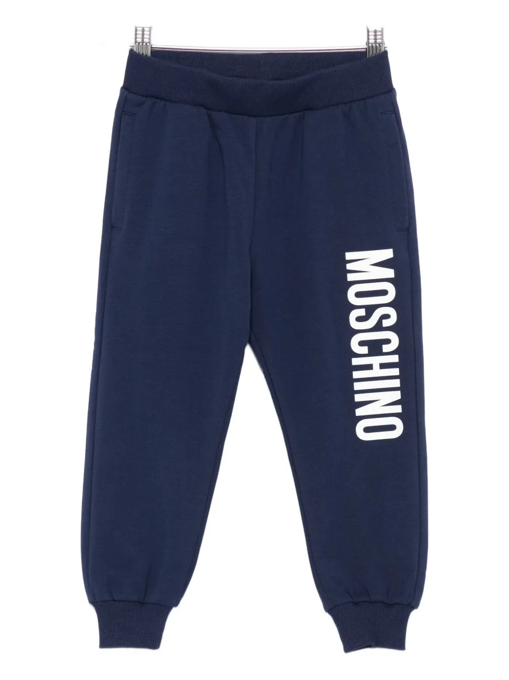 Moschino Kids logo-print trousers | Blue | Image 1