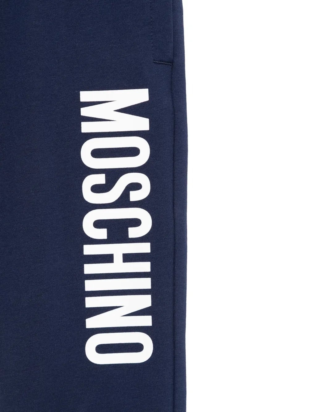 Moschino Kids Broek met logoprint Blauw