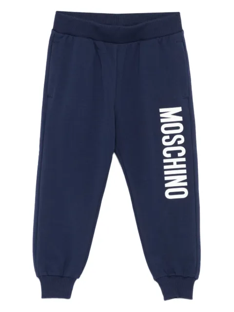 Moschino Kids logo-print trousers