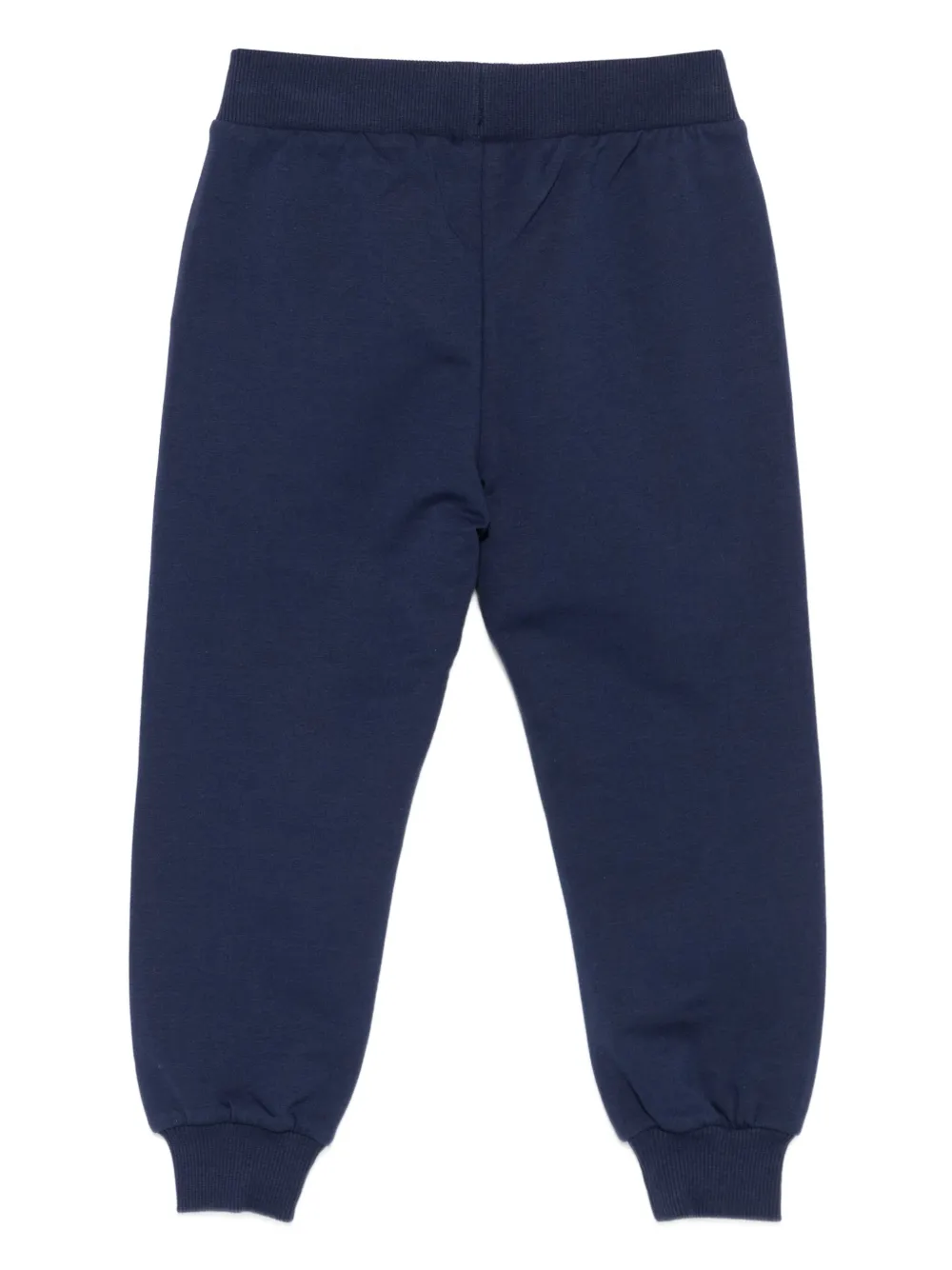 Moschino Kids Broek met logoprint Blauw