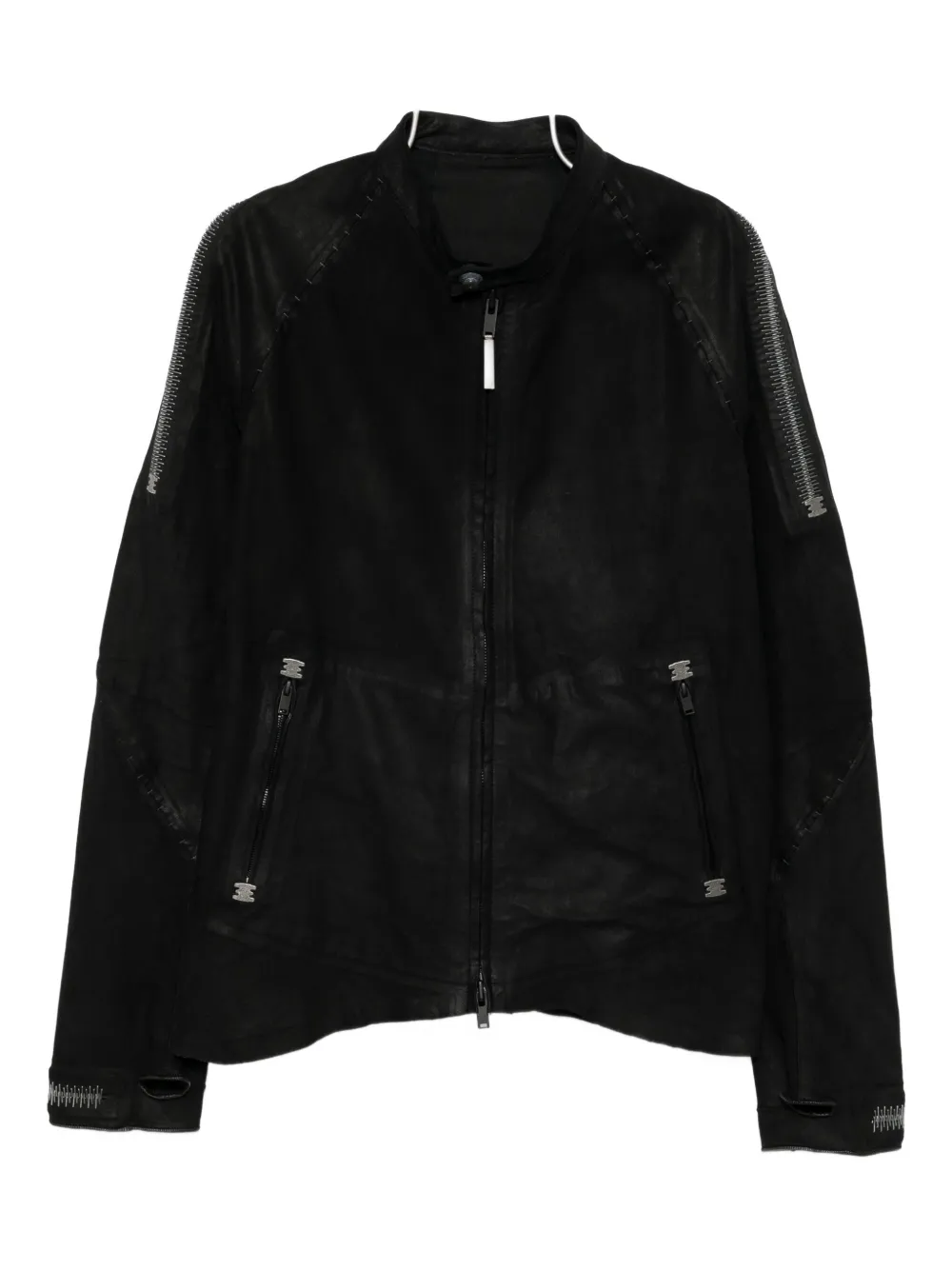 Isaac Sellam Experience veste en cuir à fermeture zippée | noir | Image 1