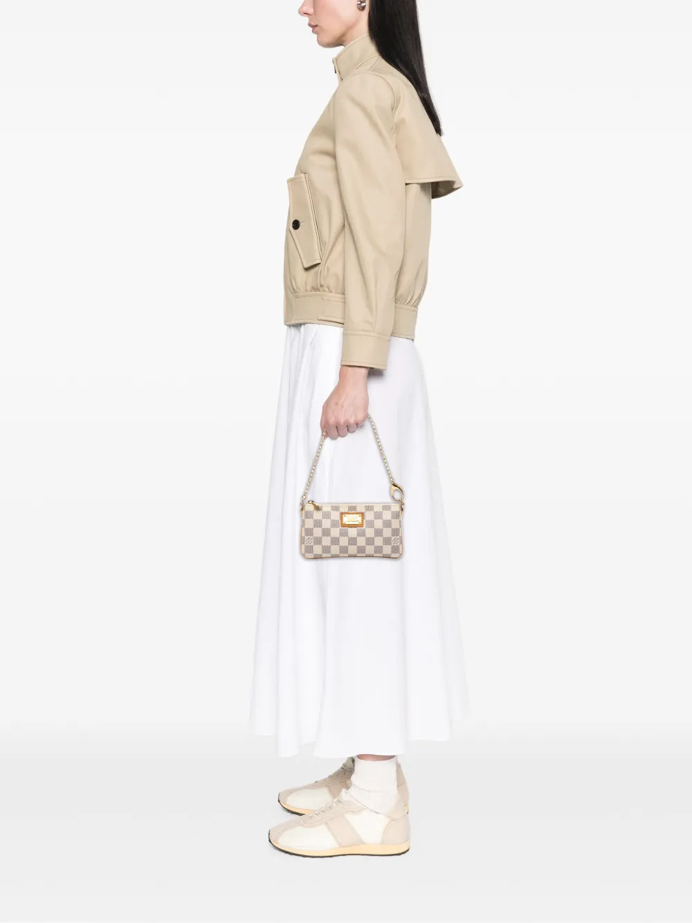Louis Vuitton Pre-Owned 2014 Damier Azur Pochette Milla MM handbag | Pre-Owned | Image 2