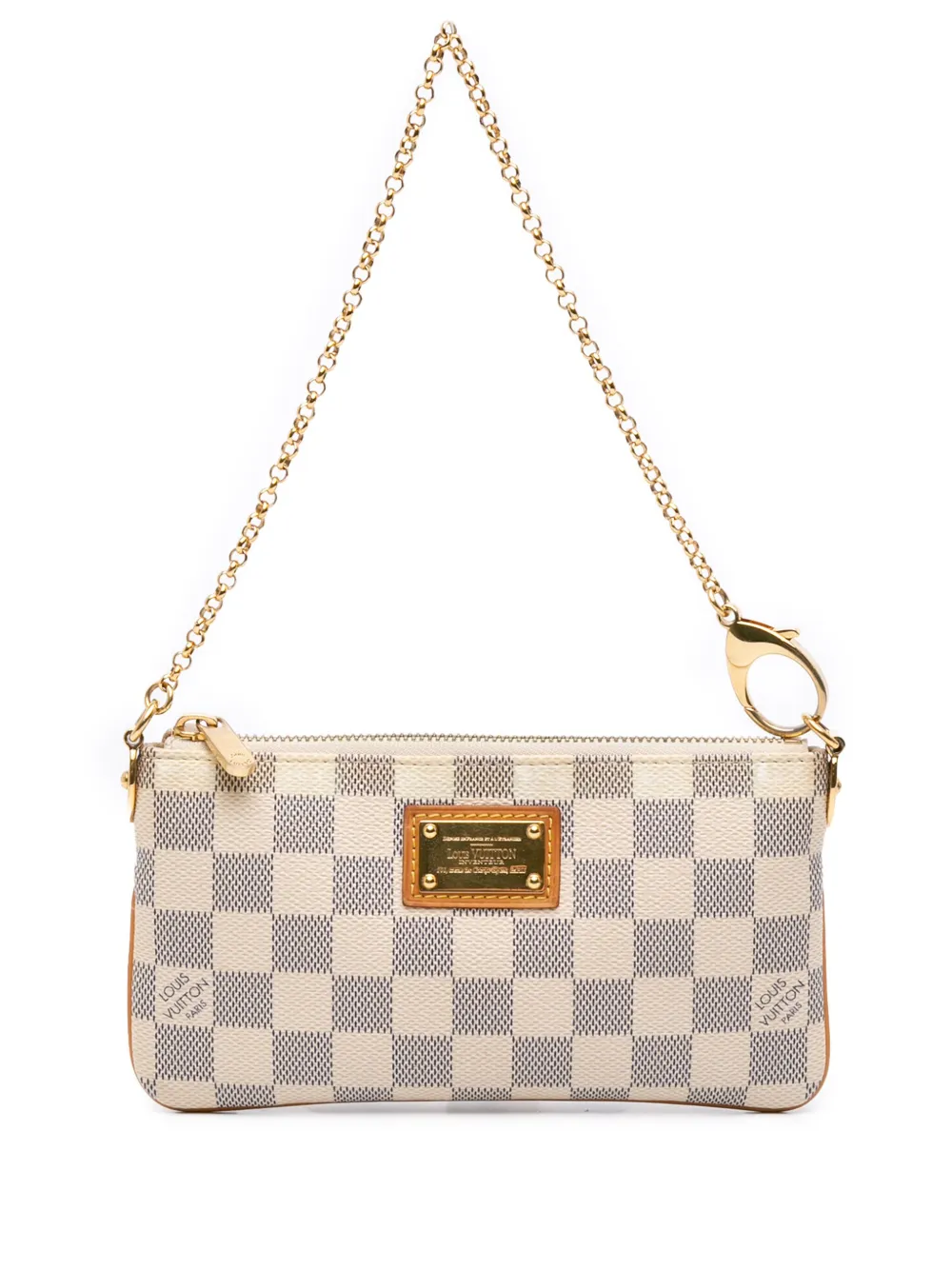 Louis Vuitton Pre-Owned 2014 ダミエ アズール ポシェット ミラ MM ハンドバッグ - ホワイト Louis Vuitton Pre-Owned 2014 ダミエ アズール ポシェット ミラ MM ハンドバッグ - ホワイト
