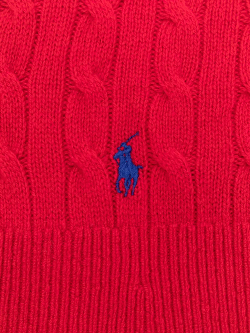 Polo Ralph Lauren Kabelgebreide capuchon Rood