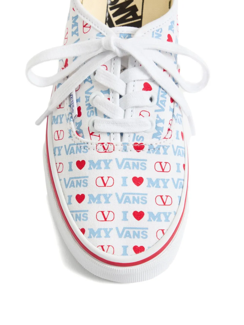 Valentino Garavani x Vans Love sneakers met print Wit
