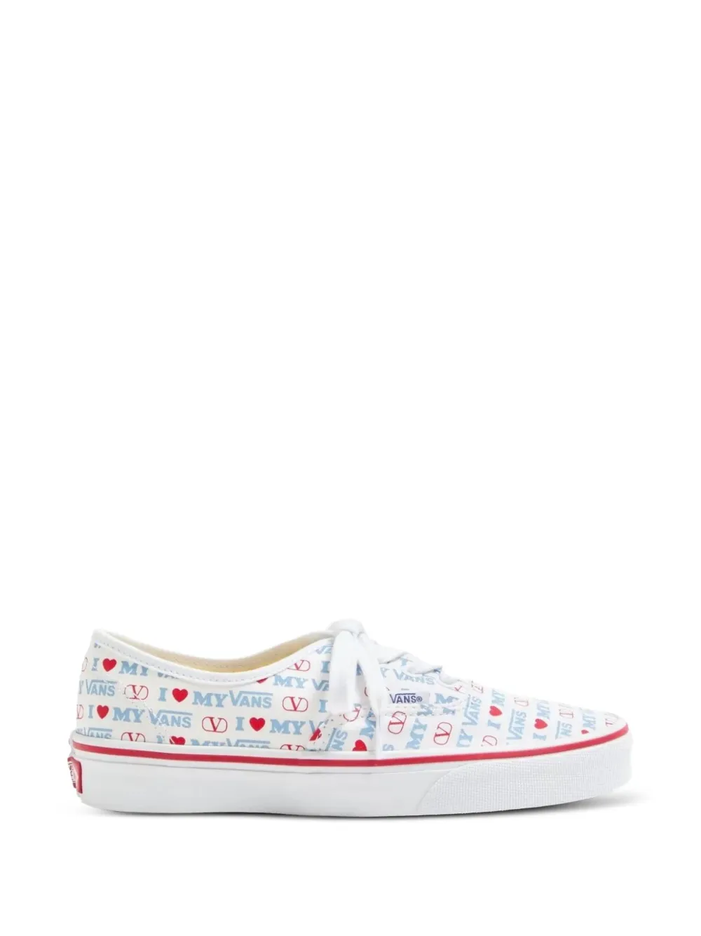 Valentino Garavani x Vans Love sneakers met print Wit