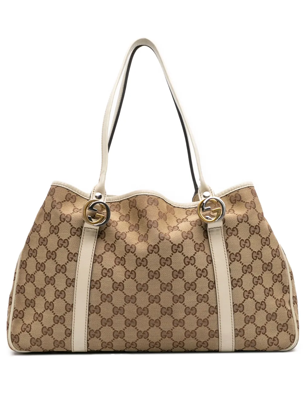 Gucci Pre-Owned 2016-2025 GG Canvas Twins tote bag - ブラウン Gucci Pre-Owned 2016-2025 GG Canvas Twins tote bag - ブラウン