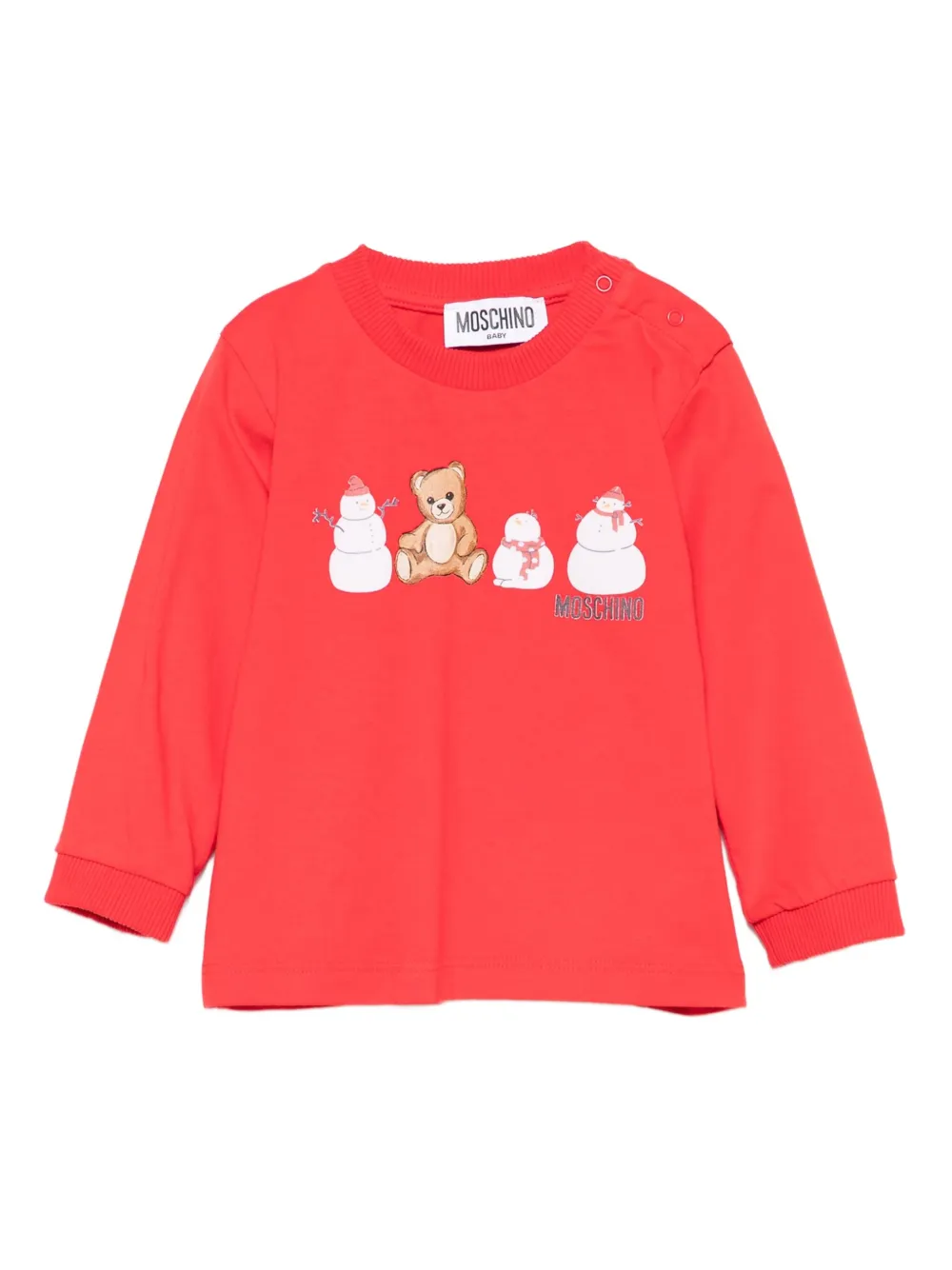 Moschino Kids teddy-print T-shirt | Red | Image 1