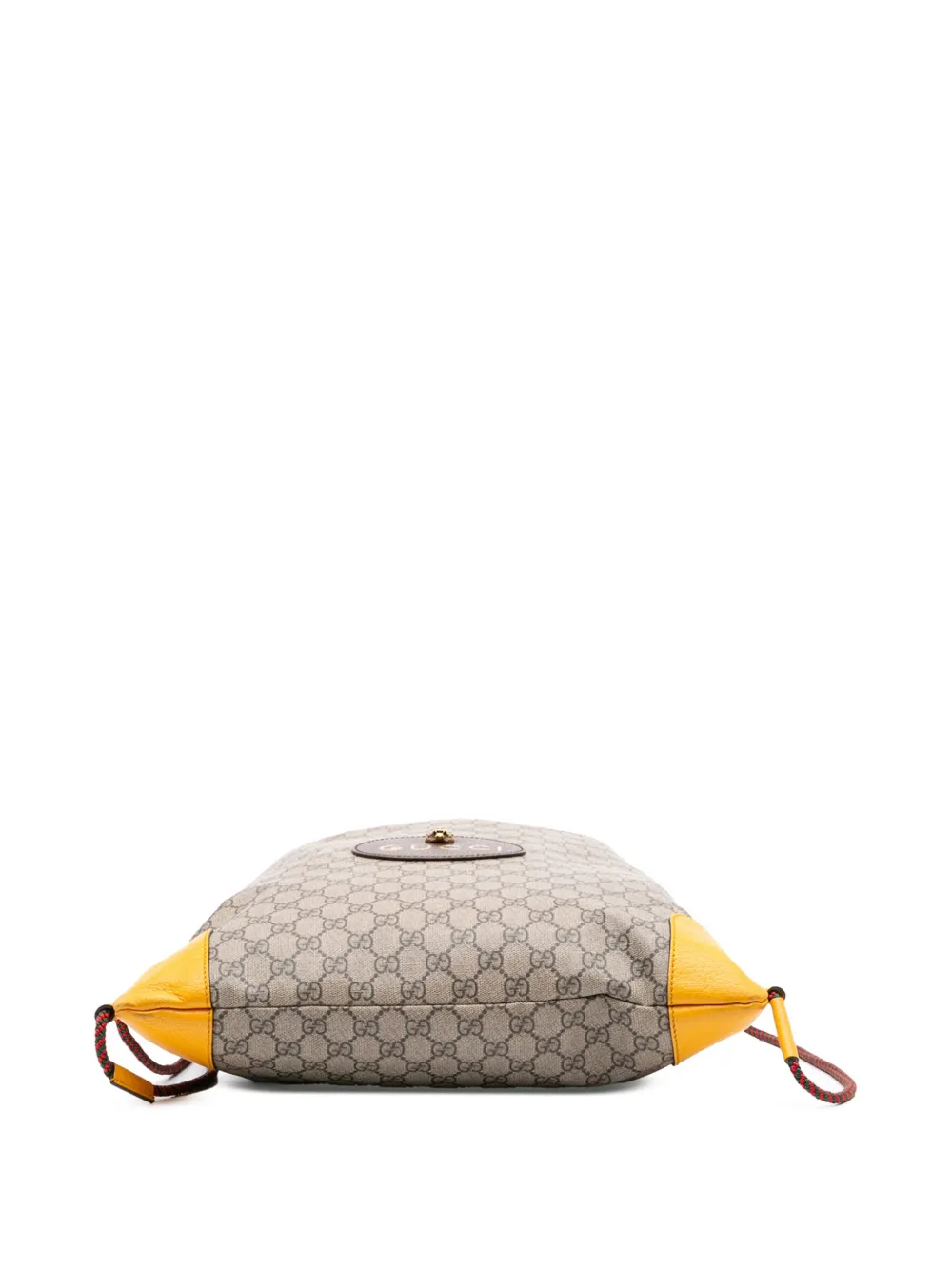 Pre-owned Gucci 2016-2025 Gg Supreme Animalier Backpack In Brown