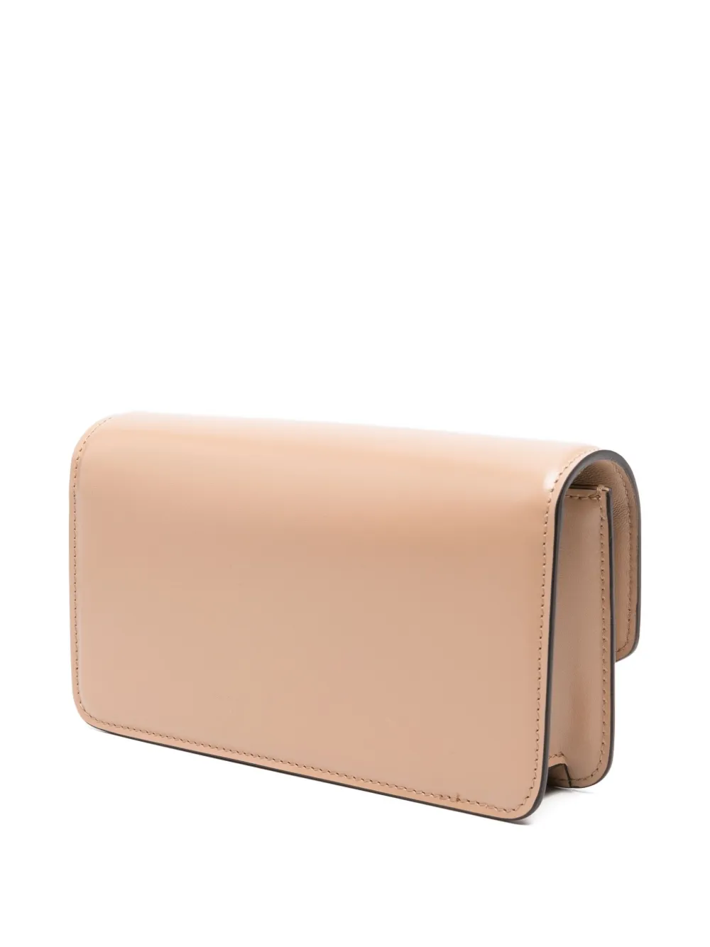 Valentino Garavani VLogo-signature leather shoulder bag Beige