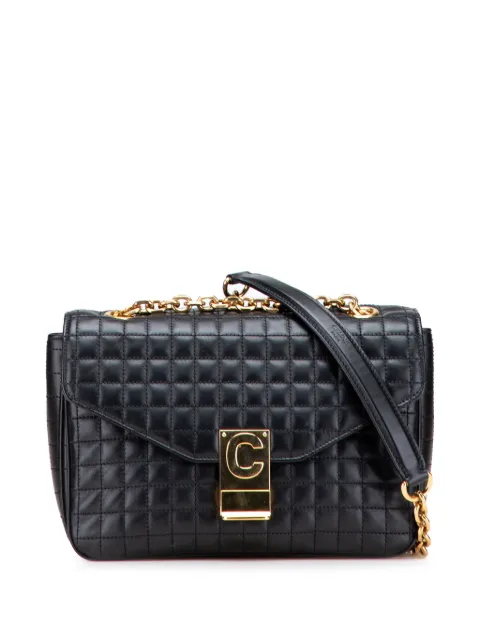 Celine Pre-Owned 2018 Medium Quilted Calfskin C crossbody bag