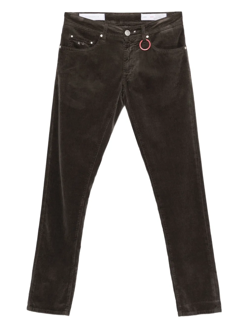 Sartoria Tramarossa ring-detail corduroy trousers | Brown | Image 1