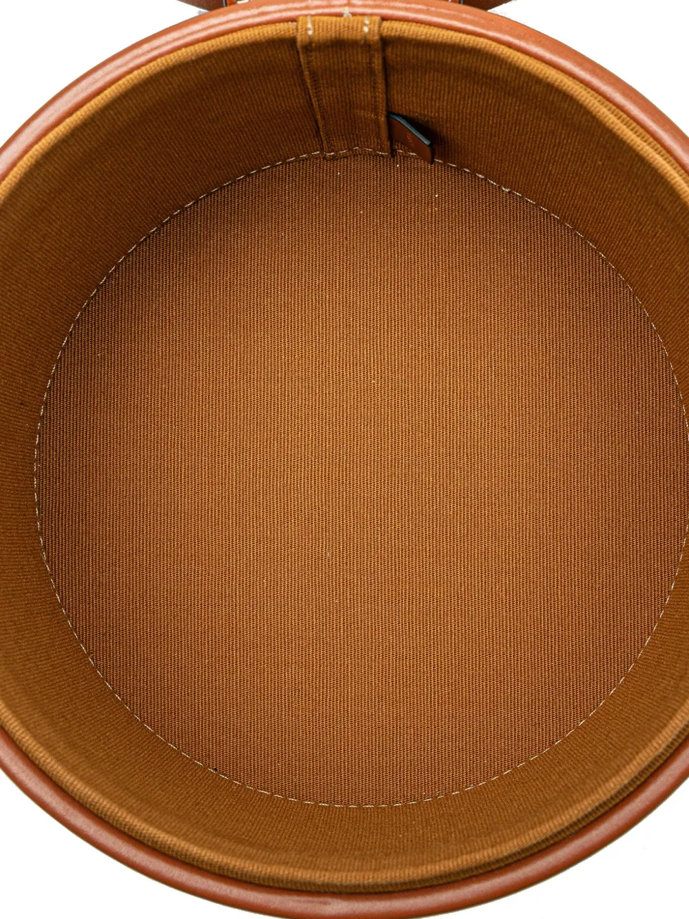 Pre-owned Celine 2020 Medium Triomphe Coated Canvas Tambour Crossbody Bag In Brown