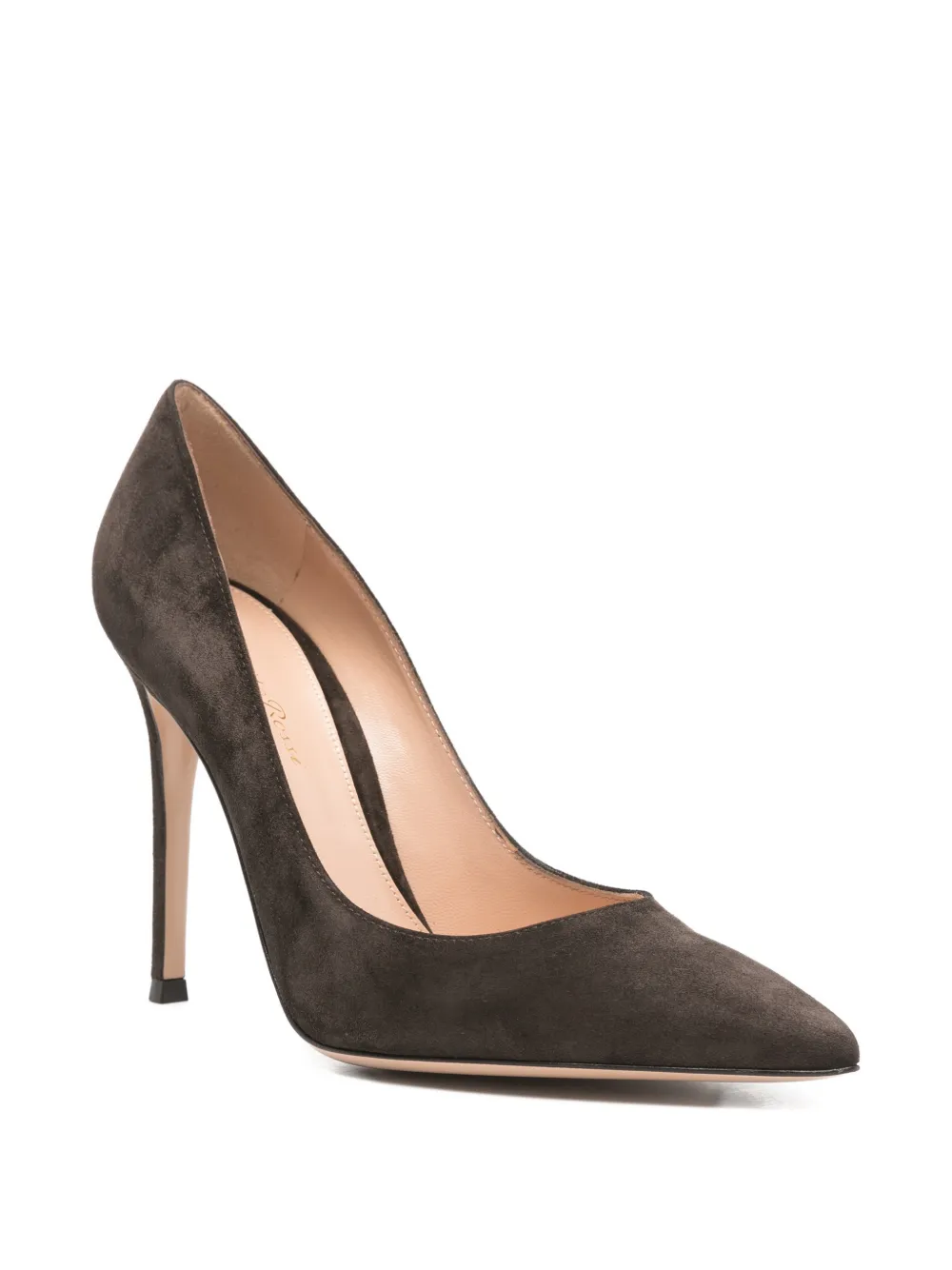 Gianvito Rossi Pumps met puntige neus Bruin