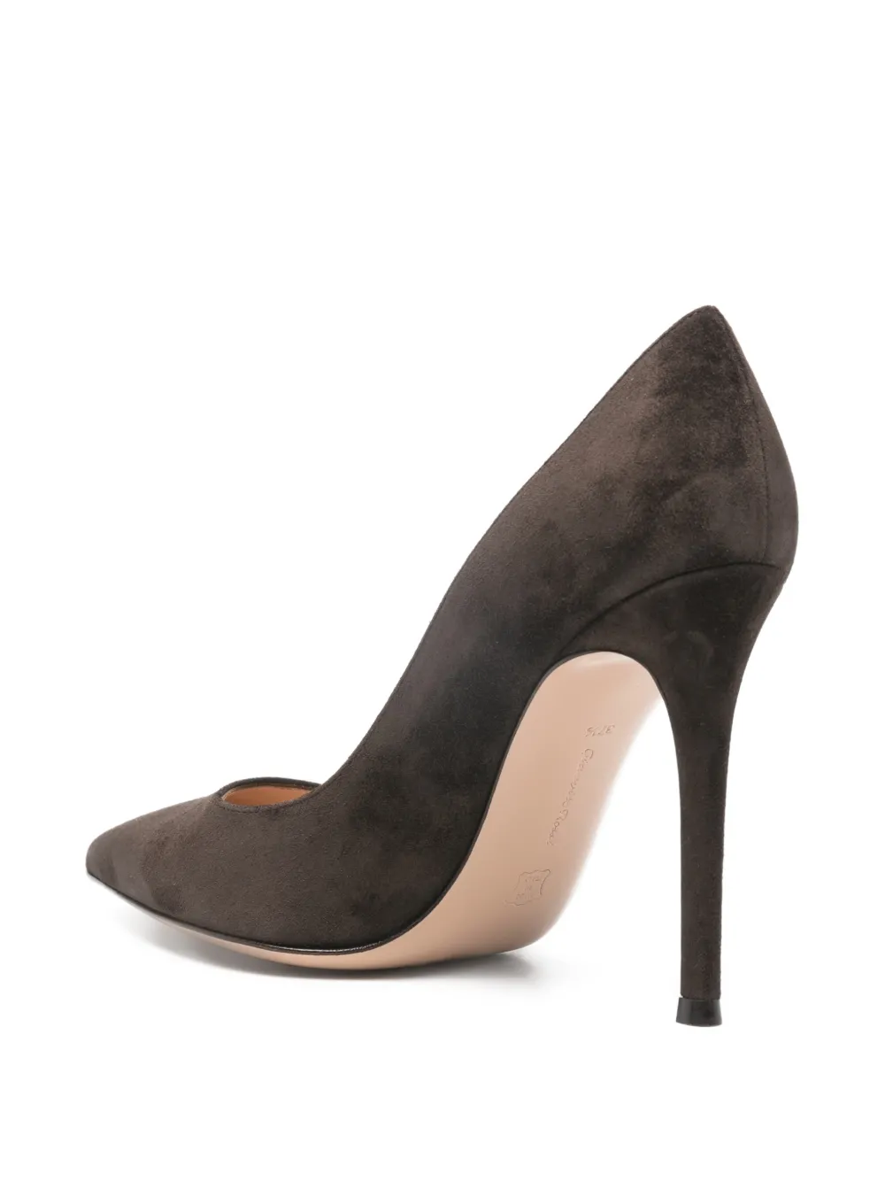Gianvito Rossi Pumps met puntige neus Bruin
