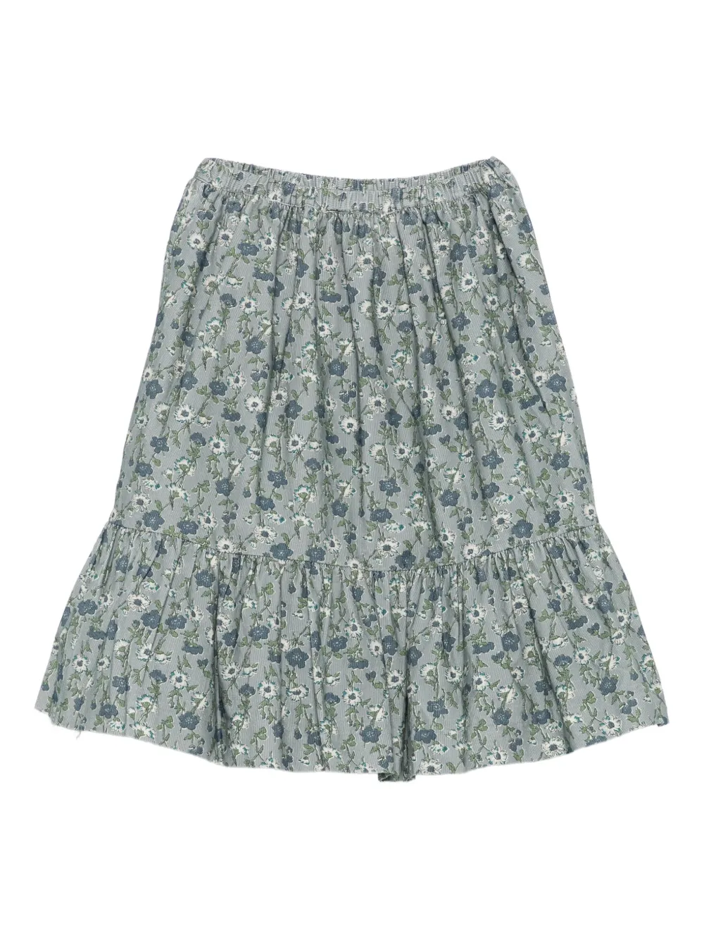Bonpoint floral ruffled skirt Blauw