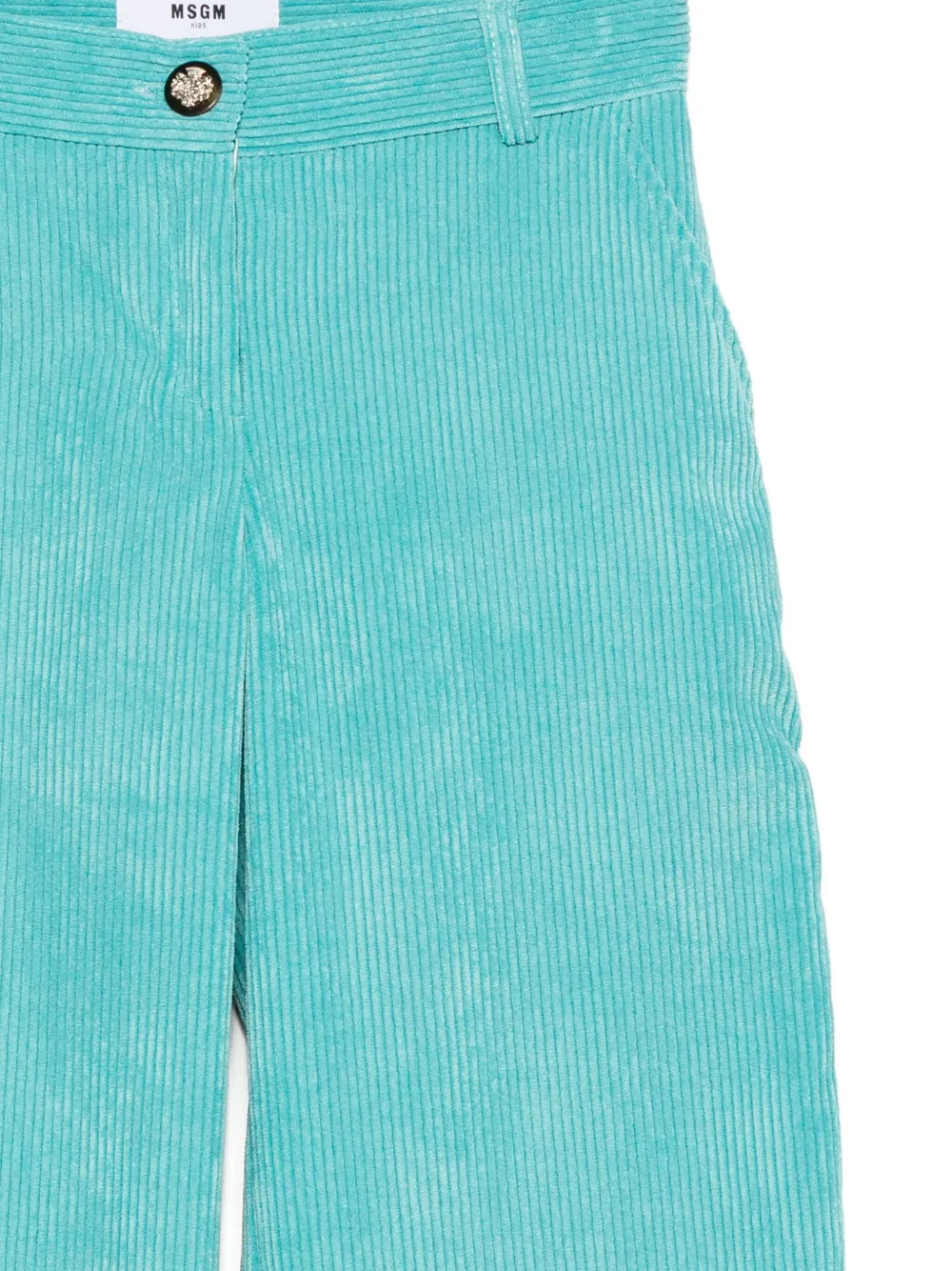 MSGM Kids corduroy trousers Blauw