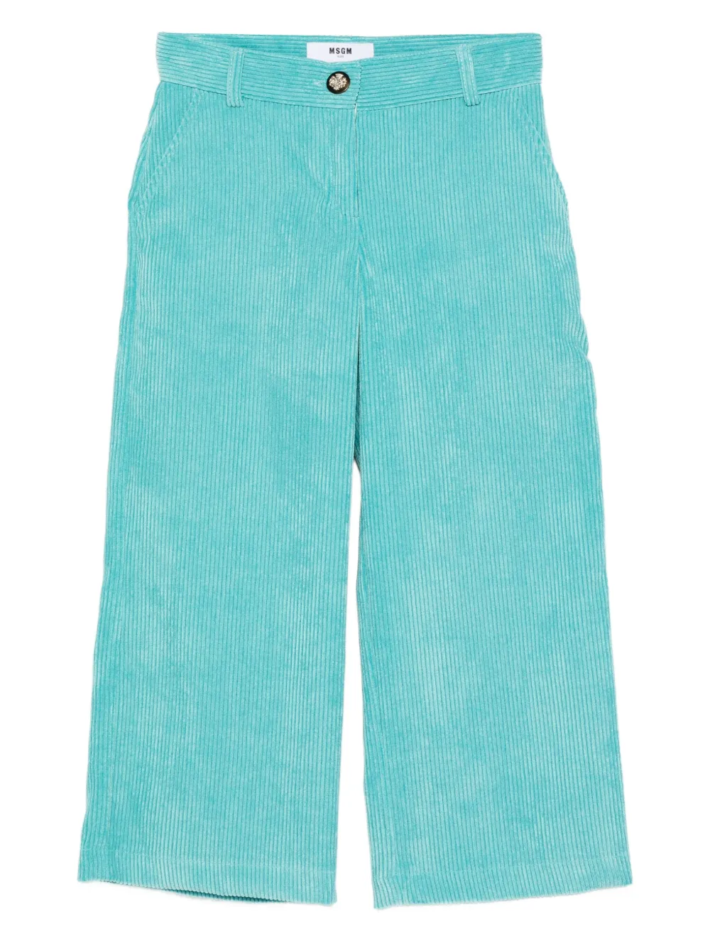 MSGM Kids corduroy trousers Blauw