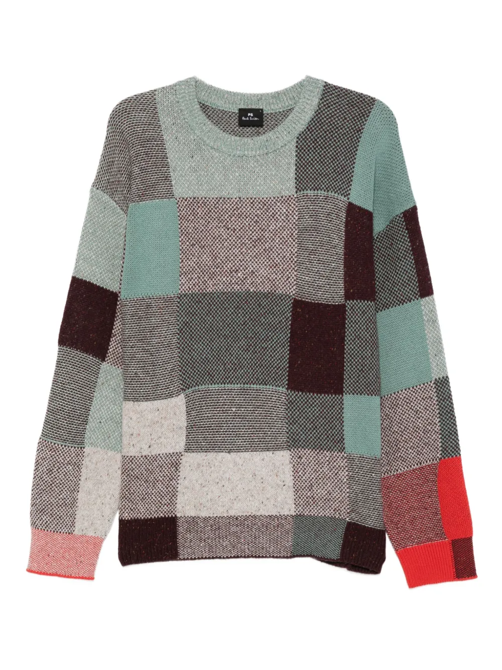 PS Paul Smith patchwork sweater | Green | Image 1