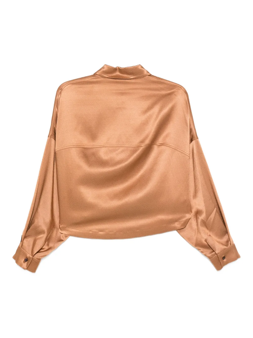 Alysi long-sleeves cropped shirt Bruin