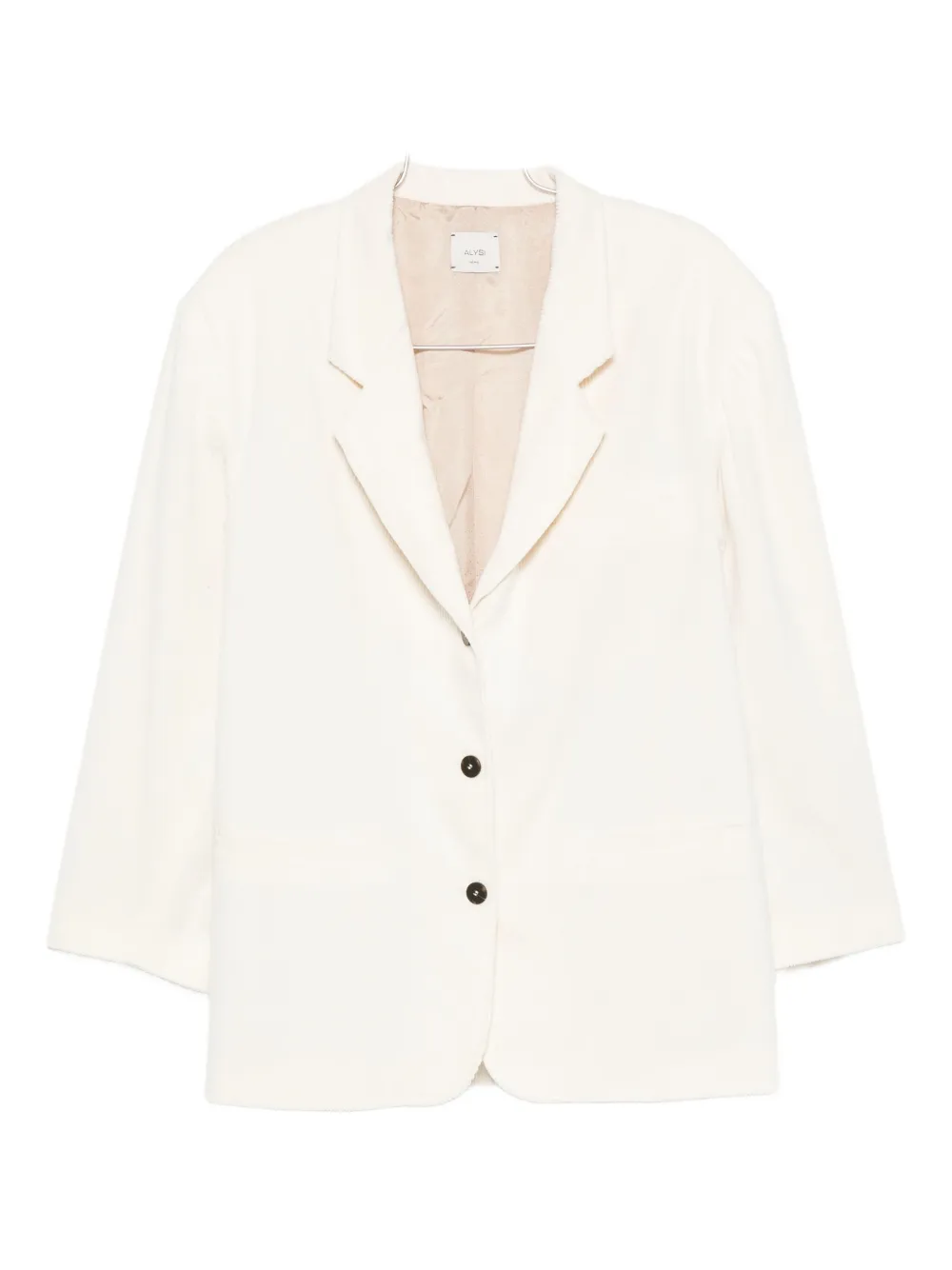Alysi three-button corduroy blazer Beige
