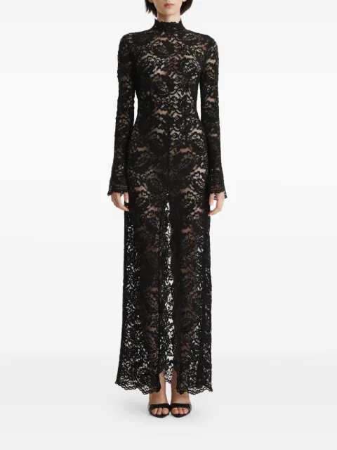 2310 STUDIO lace mock-neck maxi dress
