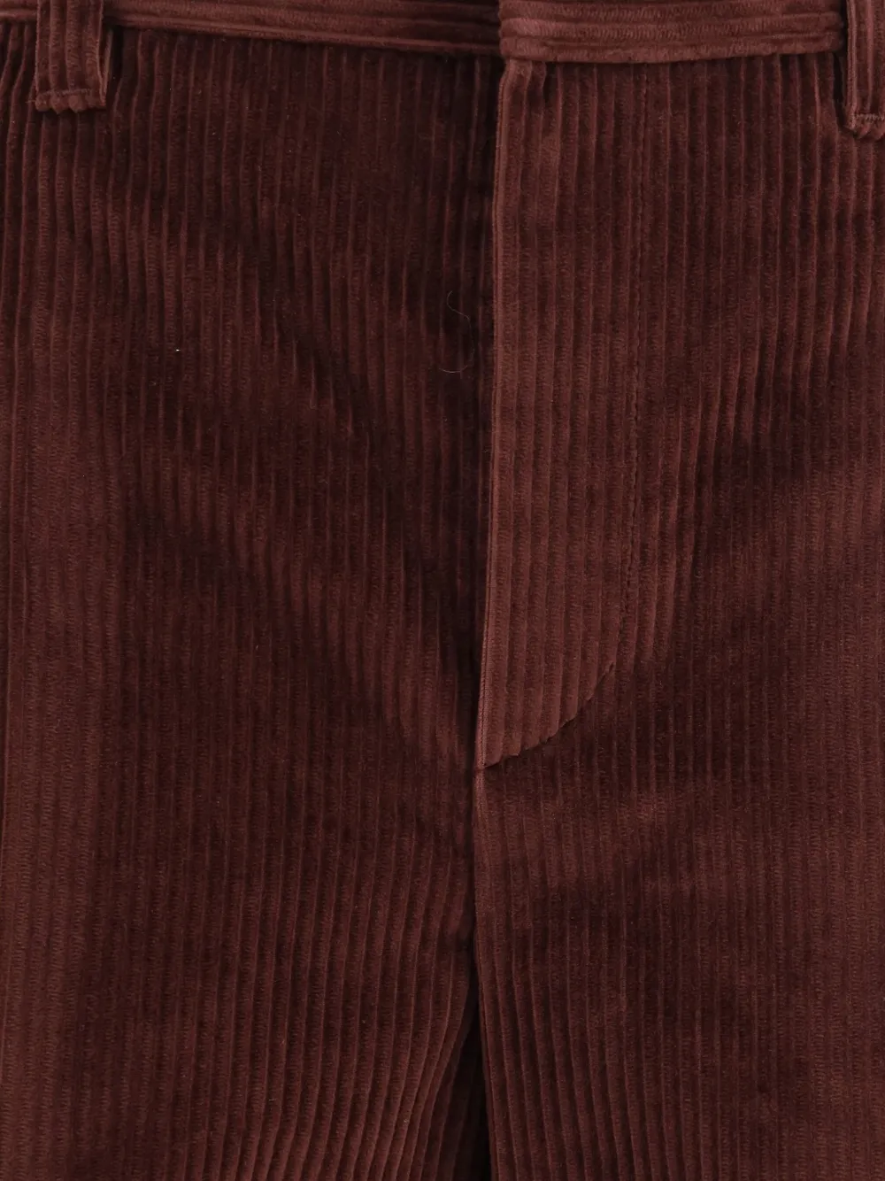 Brunello Cucinelli Ribfluwelen broek met zak Rood