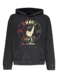 Who Decides War embroidered hoodie - Grey