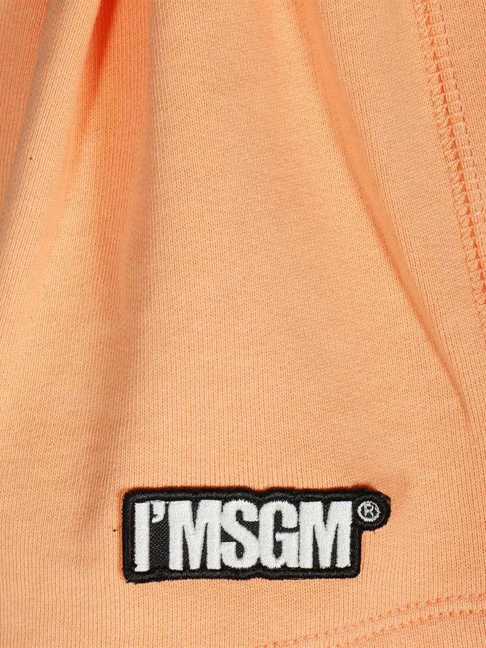 MSGM logo-patch track shorts Oranje