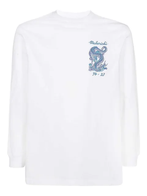 Maharishi dragon-embroidered long-sleeve T-shirt