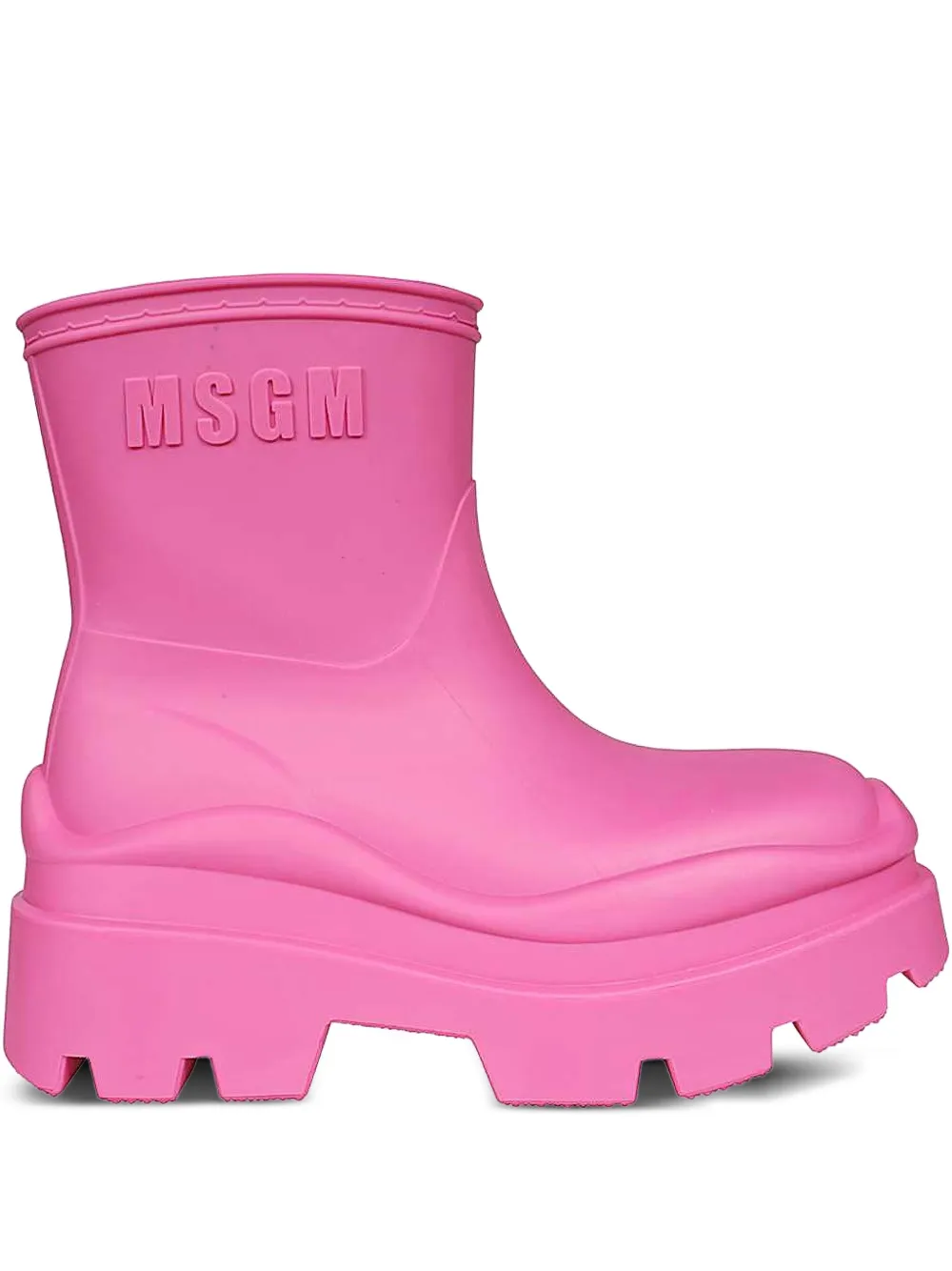 MSGM platform rain boots Pink