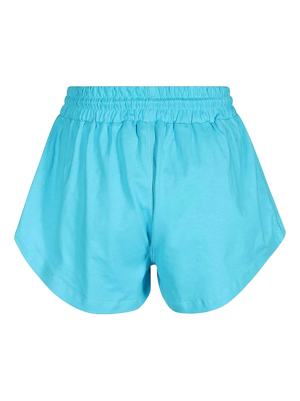 MSGM elasticated-waistband embroidered-logo shorts Blauw