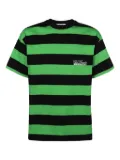 MSGM striped-pattern cotton T-shirt - Green