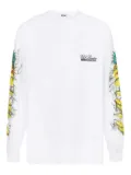 MSGM long-sleeve fruit-print T-shirt - White