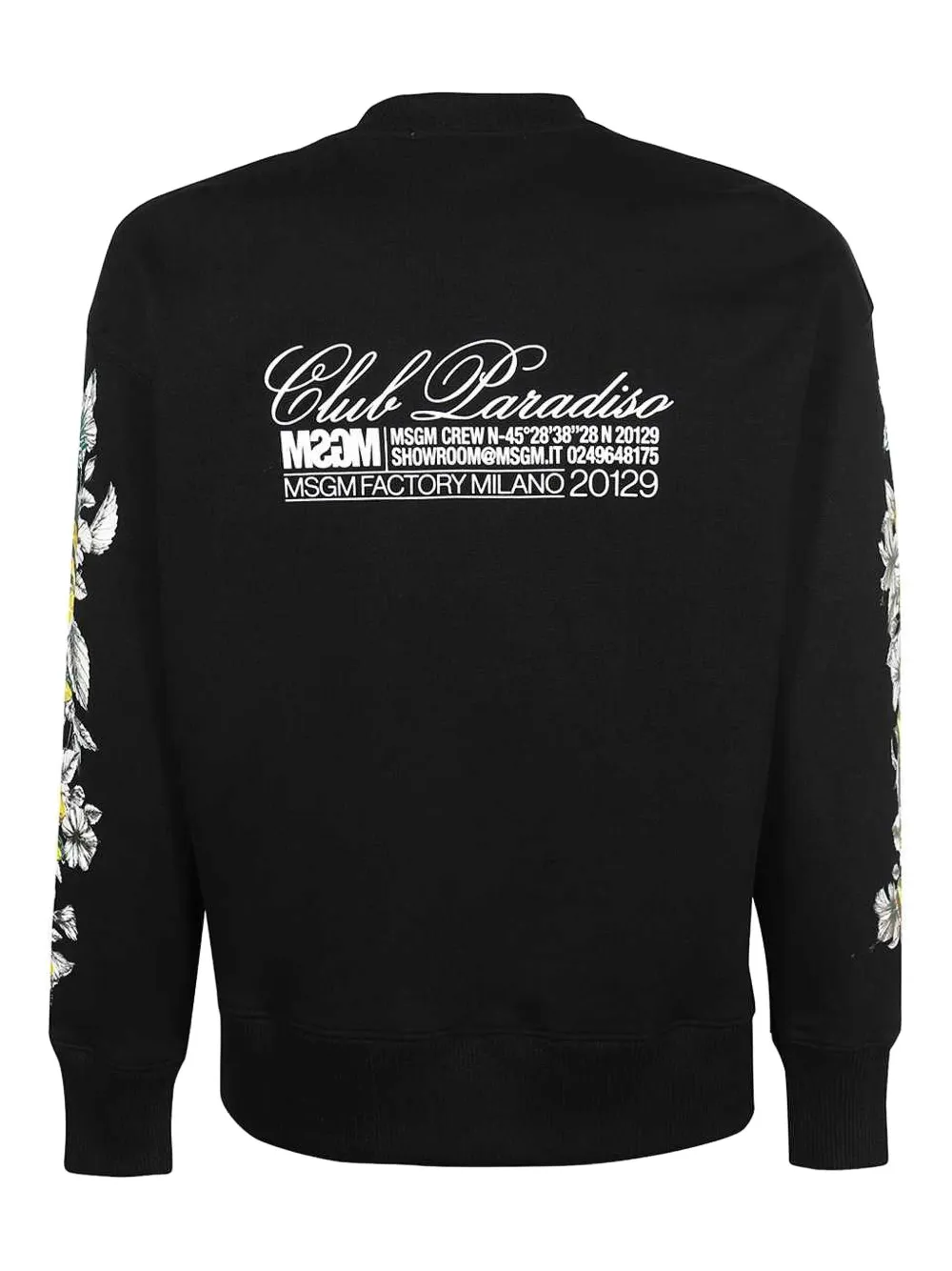 MSGM graphic-print sweatshirt - Zwart