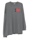 Magliano broken-heart print long-sleeved T-shirt - Grey