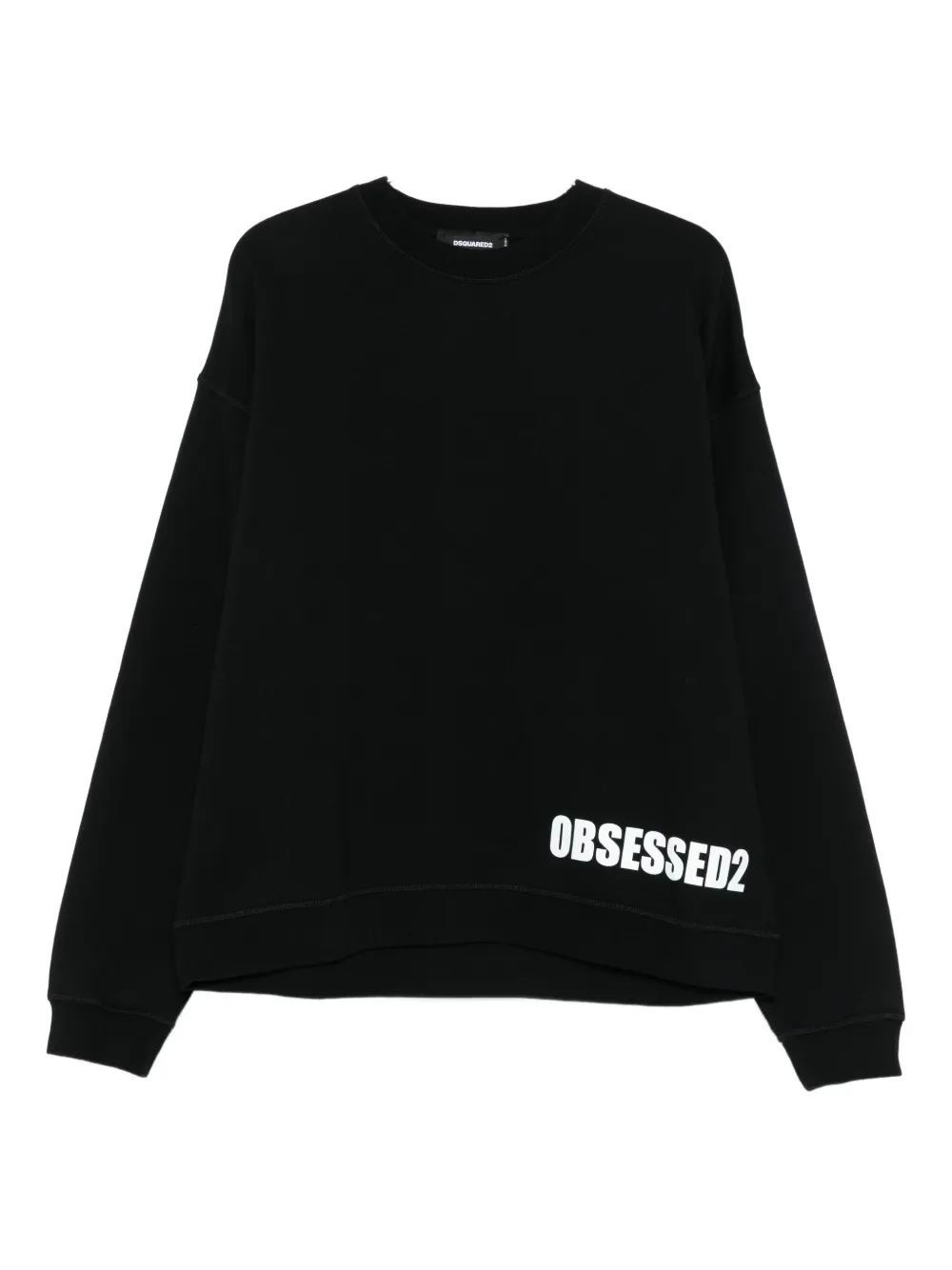 Dsquared2 Obsessed2 Logo Sweatshirt In Black