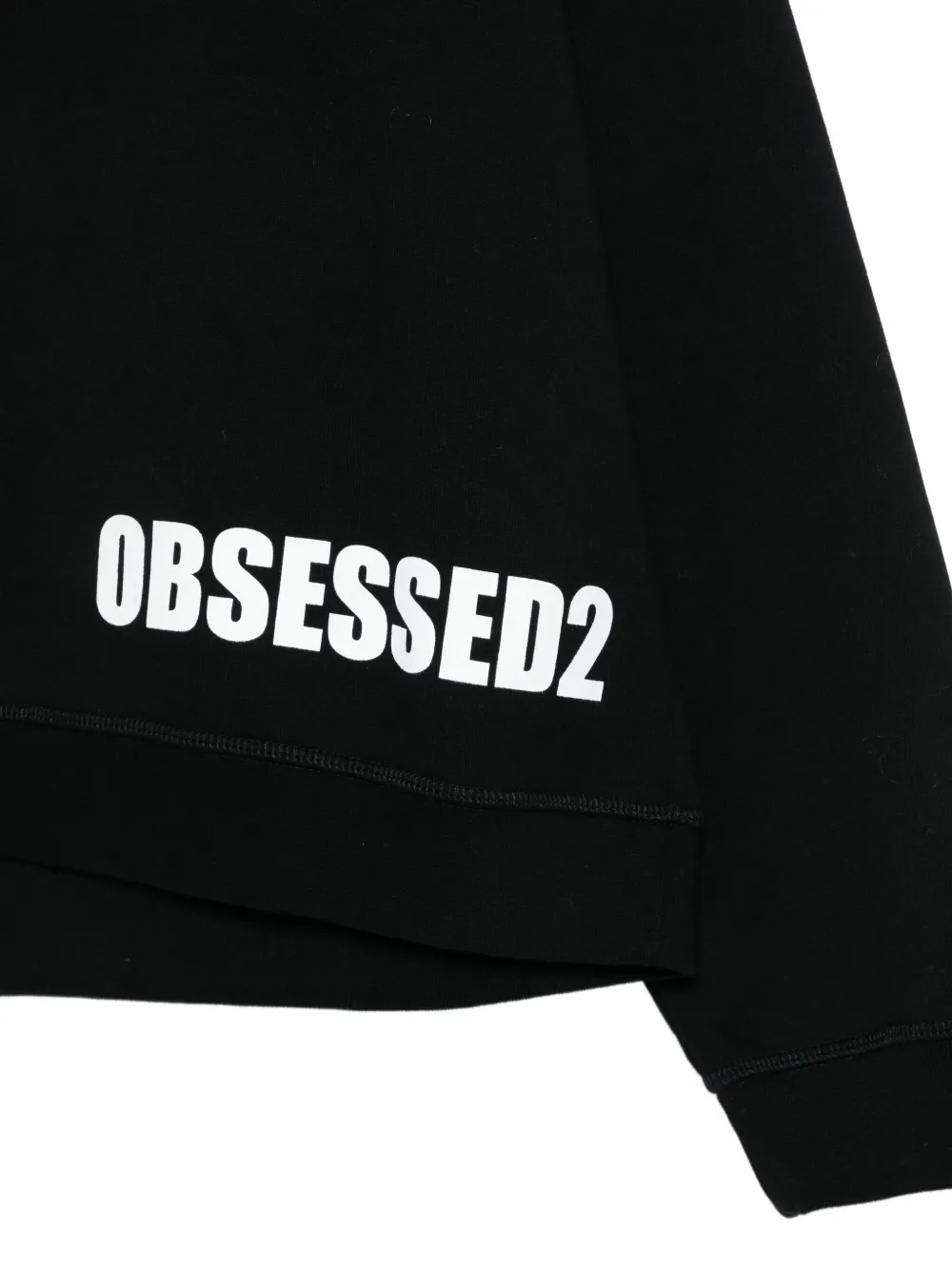 DSQUARED2 Obsessed2 sweater met logo Zwart