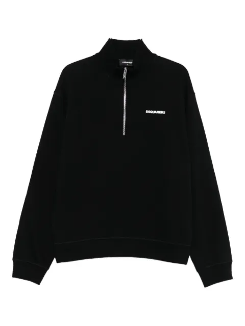 DSQUARED2 half-zip cotton sweatshirt