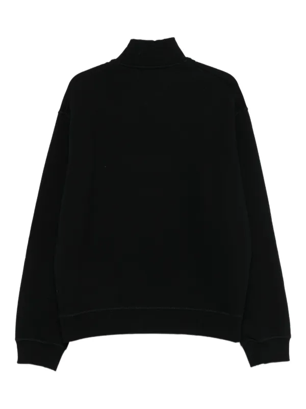 DSQUARED2 half-zip Cotton Sweatshirt | Black | FARFETCH OM