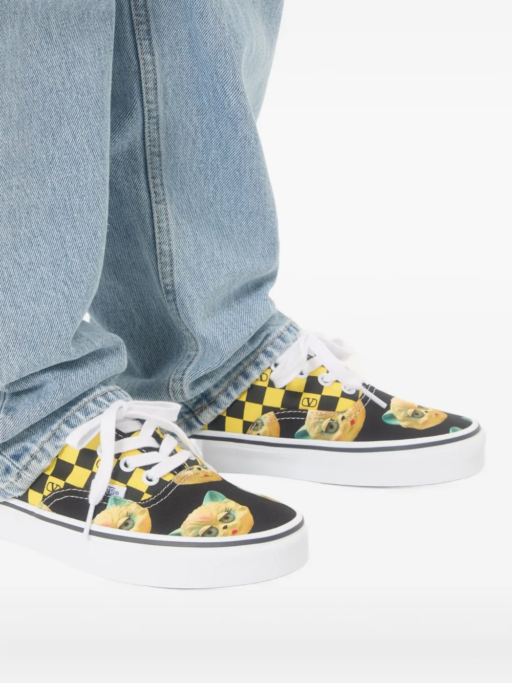 Valentino Garavani x Vans VLogo sneakers met print Geel
