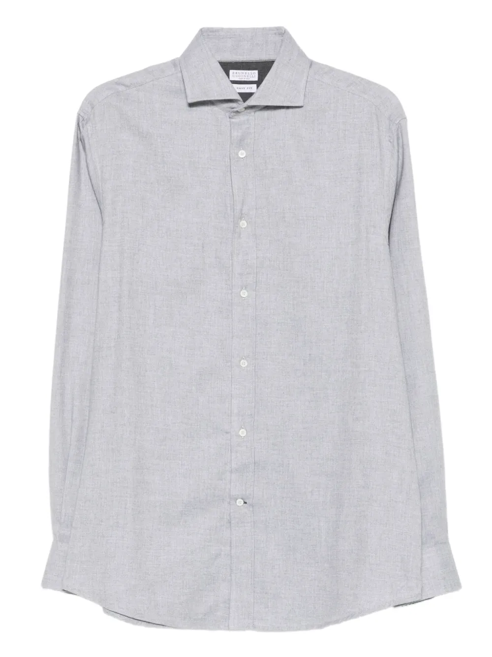 Brunello Cucinelli long-sleeve button-down shirt | Grey | Image 1