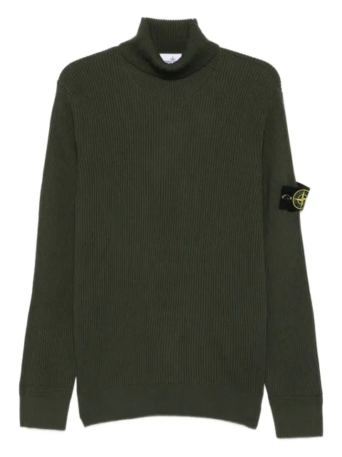 Stone Island ribbed turtleneck sweater